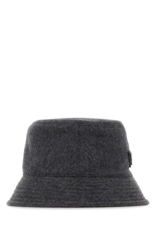 Dark grey felt bucket hat PRADA (1HC137C2O)