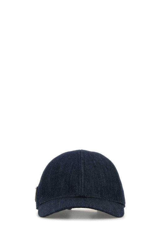 Denim baseball cap Blue PRADA (1HC274AJ6) Denim baseball cap Blue PRADA (1HC274AJ6)
