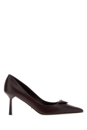 Aubergine leather pumps PRADA (1I928MF075055) Aubergine leather pumps PRADA (1I928MF075055)