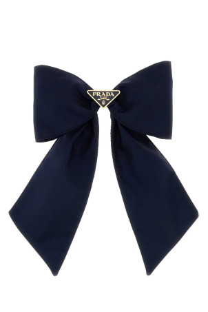 Темно-синя нейлонова шпилька для волосся PRADA (1IF1632DMI)