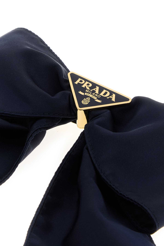 Темно-синя нейлонова шпилька для волосся PRADA (1IF1632DMI)