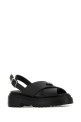 Black rubber sandals Black PRADA (1X102OF0553LKK)