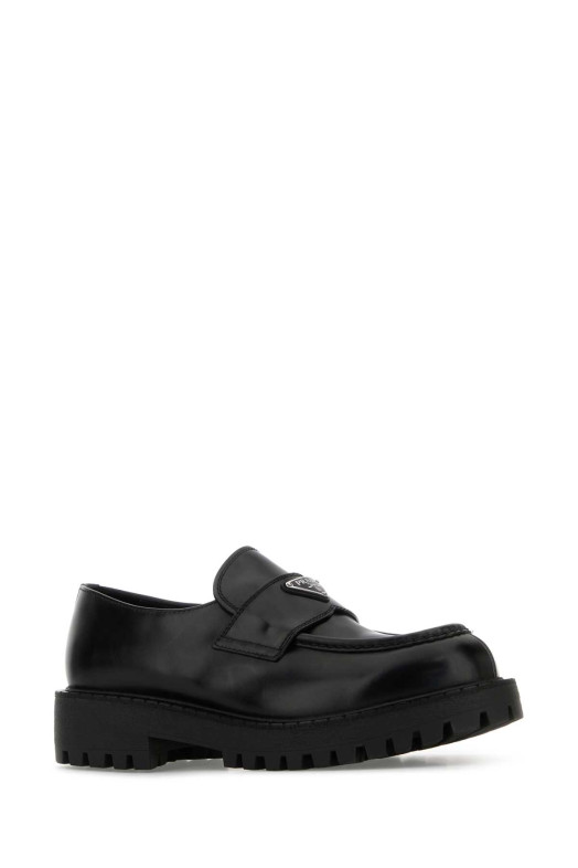 Черные кожаные мокасины Black PRADA (2DE151FG001B4L) Черные кожаные мокасины Black PRADA (2DE151FG001B4L)