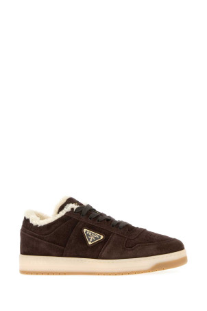Brown suede Downtown sneakers PRADA (2EE364FA0003AZB) Brown suede Downtown sneakers PRADA (2EE364FA0003AZB)