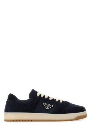 Navy blue canvas and suede Downtown sneakers PRADA (2EE364FD002D7R) Navy blue canvas and suede Downtown sneakers PRADA (2EE364FD002D7R)