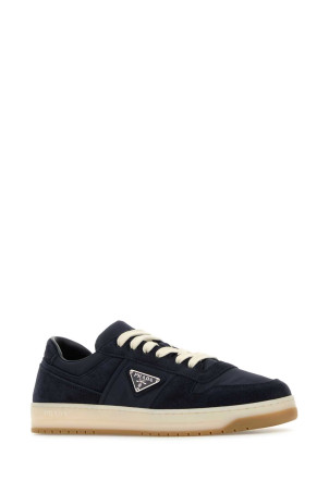 Navy blue canvas and suede Downtown sneakers PRADA (2EE364FD002D7R) Navy blue canvas and suede Downtown sneakers PRADA (2EE364FD002D7R)