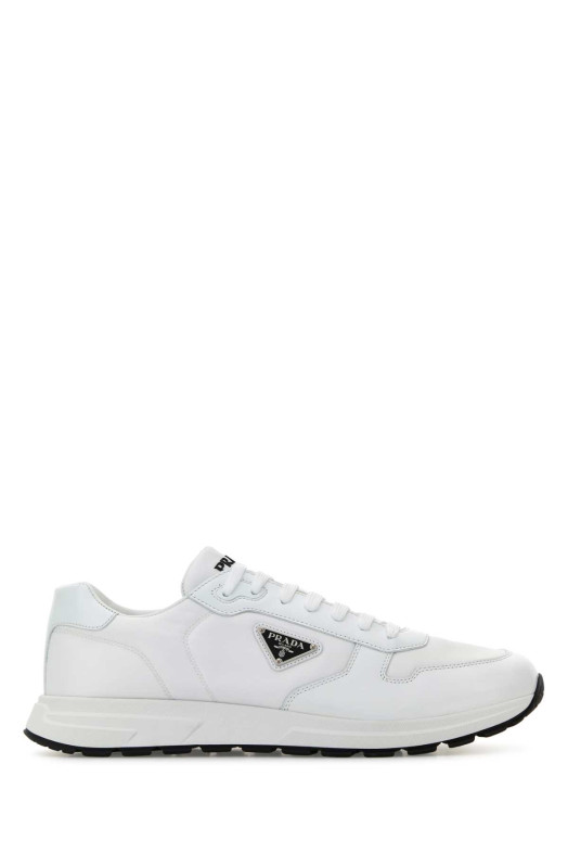 White nylon and leather Prax 2.0 sneakers Black PRADA (2EE443FG0003LF5) White nylon and leather Prax 2.0 sneakers Black PRADA (2EE443FG0003LF5)