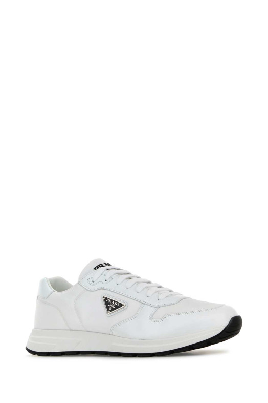 White nylon and leather Prax 2.0 sneakers Black PRADA (2EE443FG0003LF5) White nylon and leather Prax 2.0 sneakers Black PRADA (2EE443FG0003LF5)