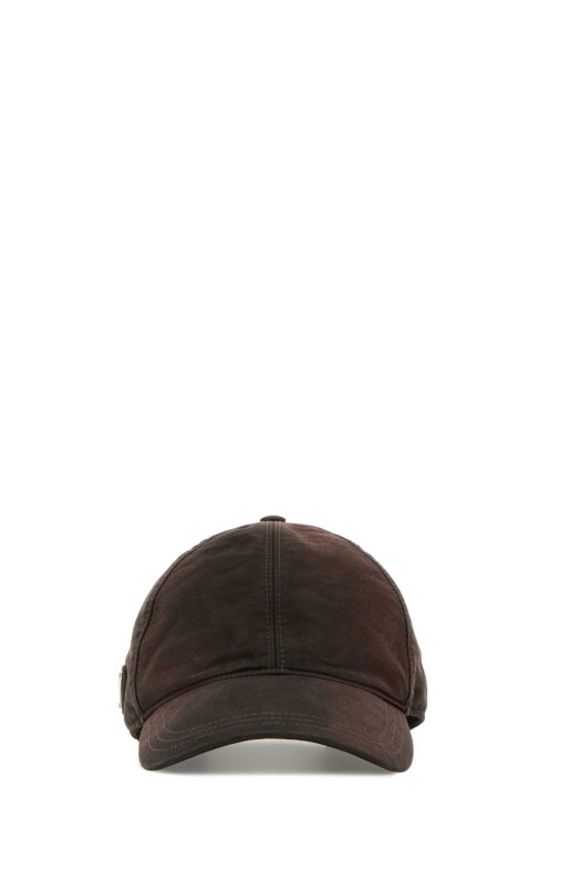 Brown cotton baseball cap PRADA (2HC27416IF) Brown cotton baseball cap PRADA (2HC27416IF)