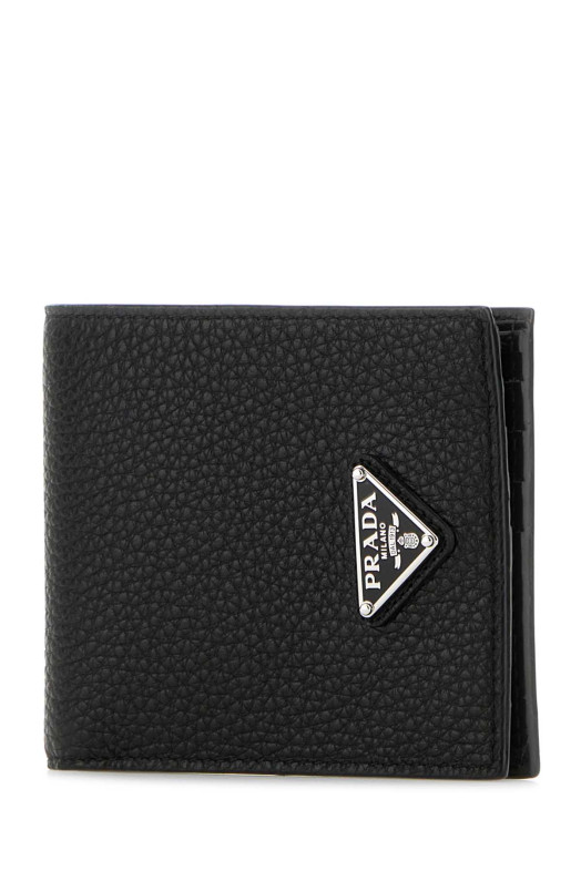 Black leather wallet Black PRADA (2MO5132E54) Black leather wallet Black PRADA (2MO5132E54)