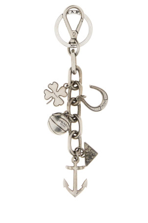 Silver metal key ring PRADA (2PM0432HKR) Silver metal key ring PRADA (2PM0432HKR)