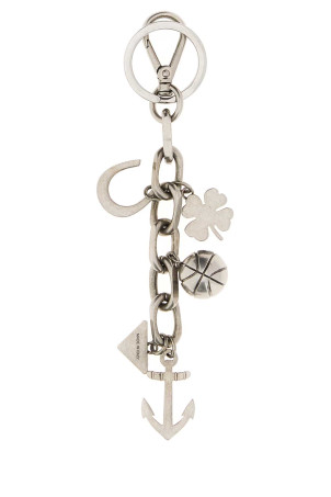 Silver metal key ring PRADA (2PM0432HKR) Silver metal key ring PRADA (2PM0432HKR)