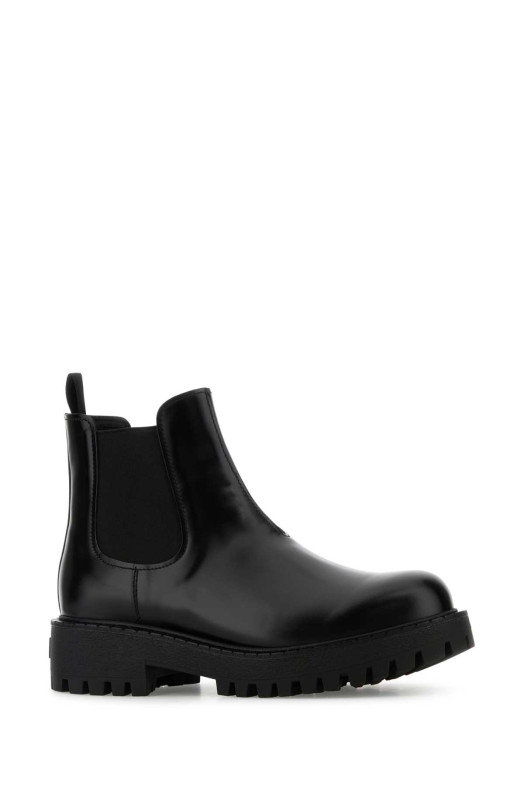 Black leather ankle boots Black PRADA (2TE211FG001B4L)
