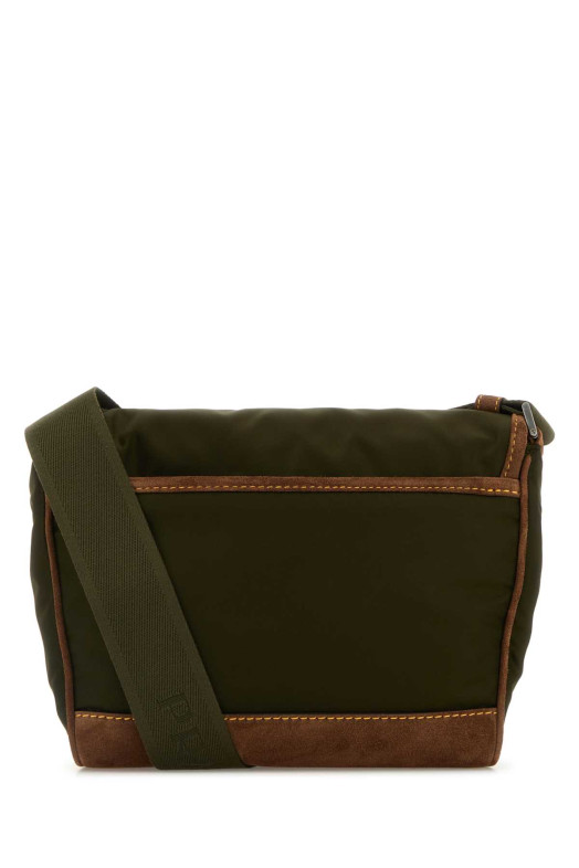 Оливково-зелена сумка через плече Re-Nylon PRADA (2VD066VOBF384)