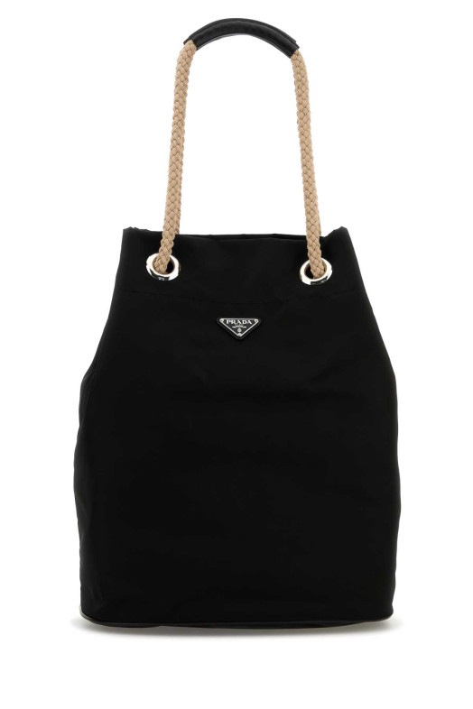 Black Re-Nylon shopping bag Black PRADA (2VG1332HG8)