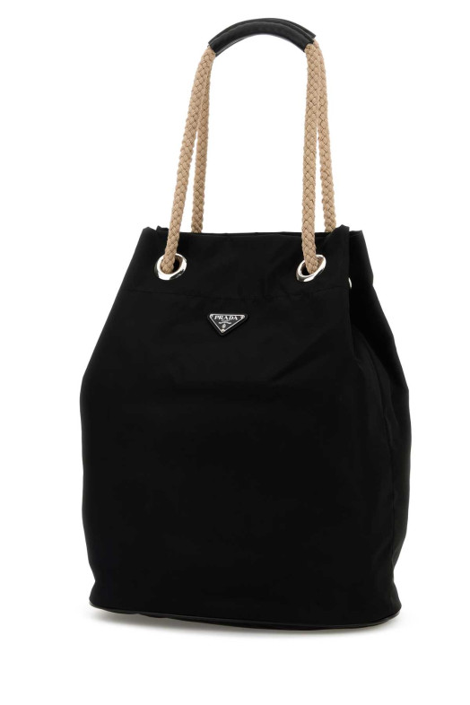 Black Re-Nylon shopping bag Black PRADA (2VG1332HG8)