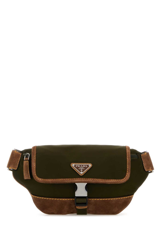 Two-tone Re-Nylon and suede belt bag PRADA (2VH176VOBF384) Two-tone Re-Nylon and suede belt bag PRADA (2VH176VOBF384)