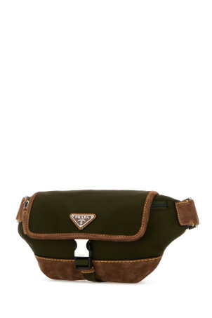 Two-tone Re-Nylon and suede belt bag PRADA (2VH176VOBF384) Two-tone Re-Nylon and suede belt bag PRADA (2VH176VOBF384)