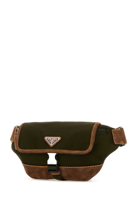 Two-tone Re-Nylon and suede belt bag PRADA (2VH176VOBF384) Two-tone Re-Nylon and suede belt bag PRADA (2VH176VOBF384)