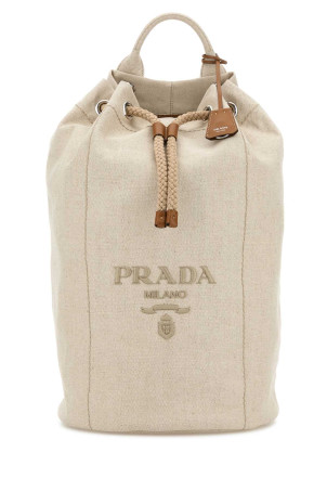 Пісочний полотняний рюкзак PRADA (2VY0112CX9) Пісочний полотняний рюкзак PRADA (2VY0112CX9)