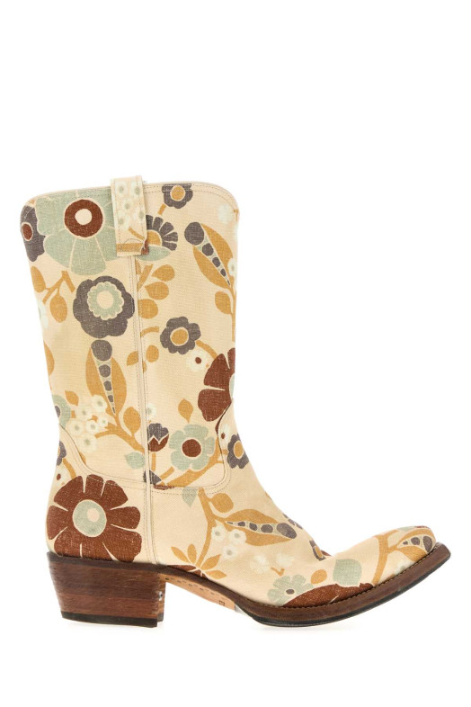 Printed canvas boots PRADA (2WE002FD0013LRA)