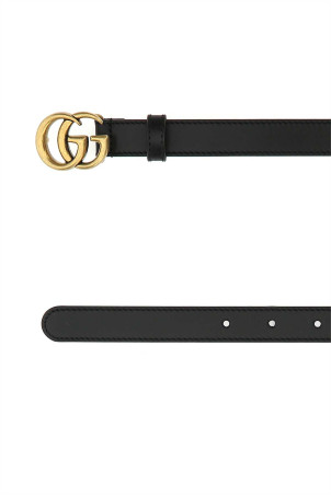 Black leather belt Black GUCCI (409417AP00T)
