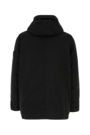 Black polyester blend down jacket Black STONE ISLAND (410010827) Black polyester blend down jacket Black STONE ISLAND (410010827)