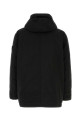 Black polyester blend down jacket Black STONE ISLAND (410010827)