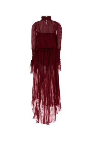 Red chiffon dress BLUMARINE (4A327A) Red chiffon dress BLUMARINE (4A327A)