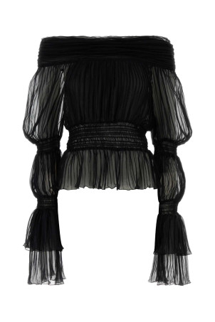 Black chiffon top BLUMARINE (4C191A) Black chiffon top BLUMARINE (4C191A)