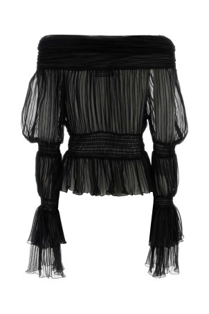 Black chiffon top BLUMARINE (4C191A) Black chiffon top BLUMARINE (4C191A)