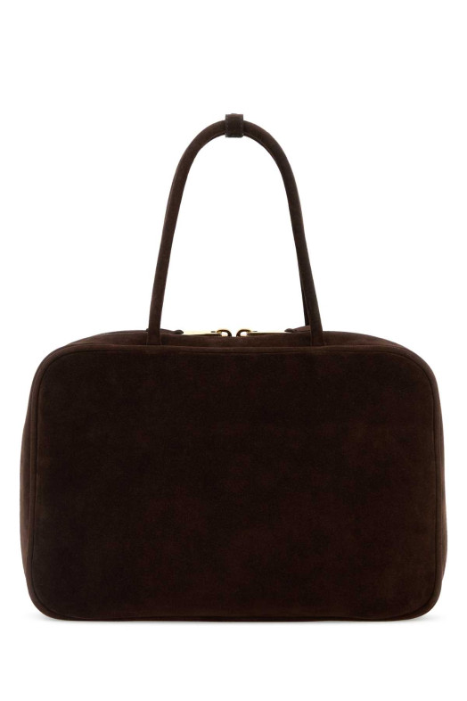 Dark brown suede handbag MIU MIU (5BB117VMON2CSS)