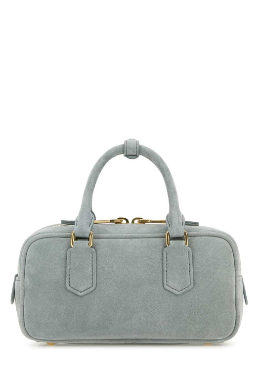 Сумка Arcadie из замши голубого цвета MIU MIU (5BB142VOON2CS4) Сумка Arcadie из замши голубого цвета MIU MIU (5BB142VOON2CS4)