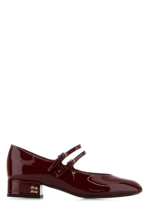 Burgundy leather pumps MIU MIU (5I522EF025069) Burgundy leather pumps MIU MIU (5I522EF025069)