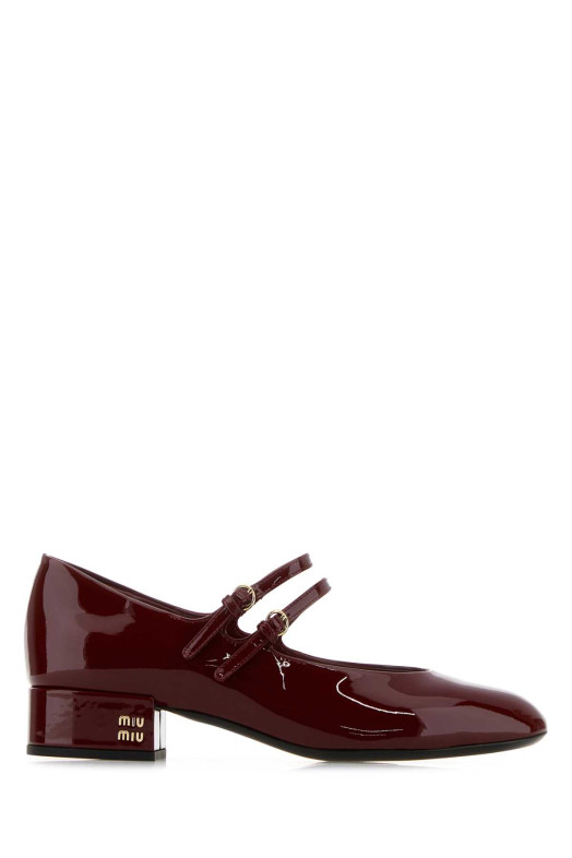 Burgundy leather pumps MIU MIU (5I522EF025069) Burgundy leather pumps MIU MIU (5I522EF025069)