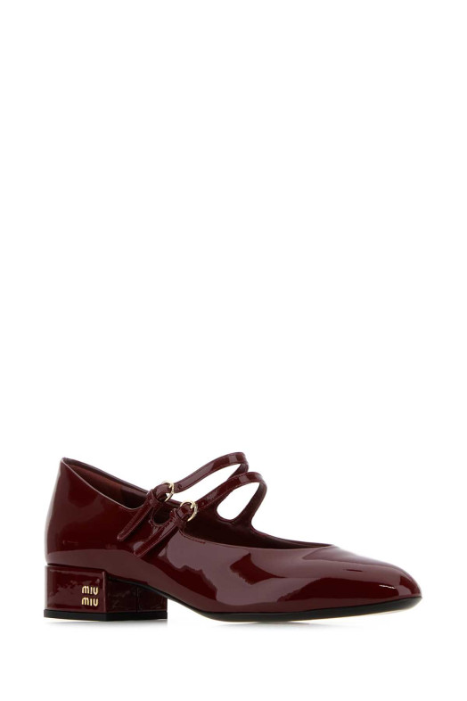 Burgundy leather pumps MIU MIU (5I522EF025069) Burgundy leather pumps MIU MIU (5I522EF025069)