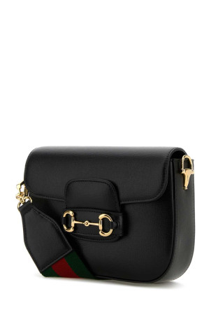 Black leather mini Horsebit 1955 crossbody bag GUCCI (65857418YSG) Black leather mini Horsebit 1955 crossbody bag GUCCI (65857418YSG)
