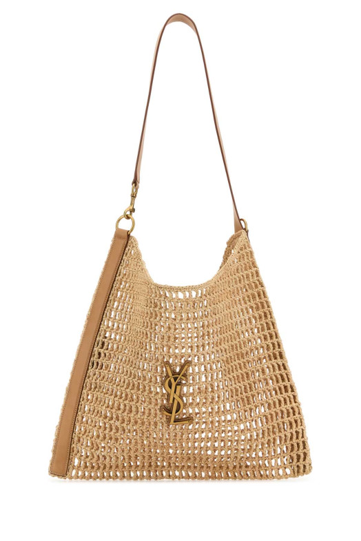 Бежевая сумка для покупок Oxalis из рафии и кожи SAINT LAURENT (773984GAAEB) Бежевая сумка для покупок Oxalis из рафии и кожи SAINT LAURENT (773984GAAEB)