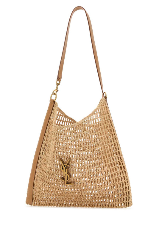 Бежевая сумка для покупок Oxalis из рафии и кожи SAINT LAURENT (773984GAAEB) Бежевая сумка для покупок Oxalis из рафии и кожи SAINT LAURENT (773984GAAEB)