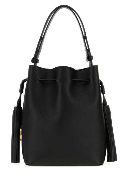 Black leather VLogo Signature bucket ba Black VALENTINO GARAVANI (7W0B0R99HHL)