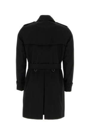 Black cotton trench coat Black BURBERRY (8079386) Black cotton trench coat Black BURBERRY (8079386)
