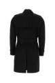 Черный хлопковый тренч Black BURBERRY (8079386)