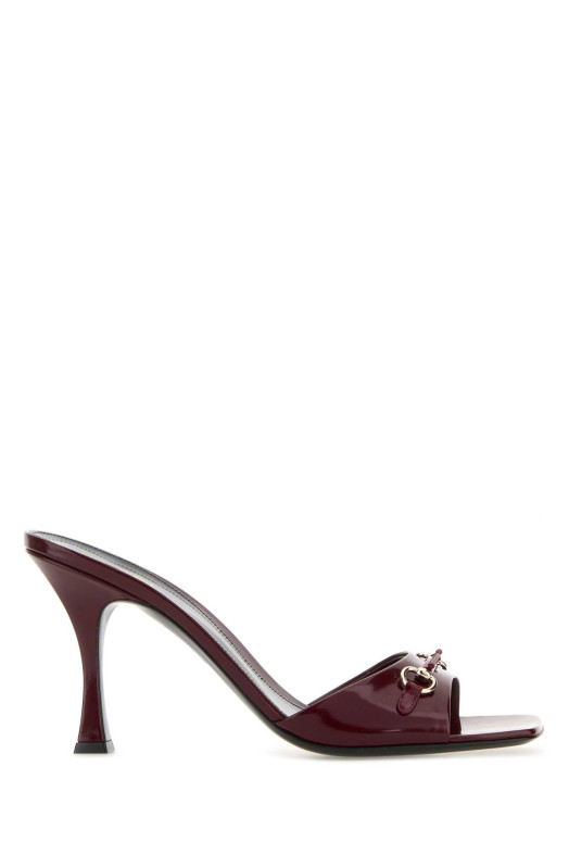 Burgundy leather mules GUCCI (832468CLG80) Burgundy leather mules GUCCI (832468CLG80)
