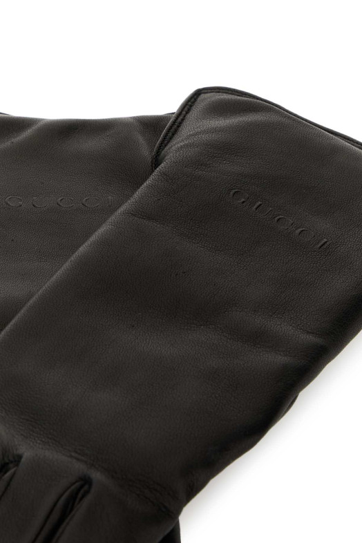 Черные кожаные перчатки GUCCI (8355813SAJN) Черные кожаные перчатки GUCCI (8355813SAJN)