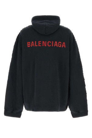 Двухцветная джинсовая и трикотажная куртка BALENCIAGA (850703TTW67)