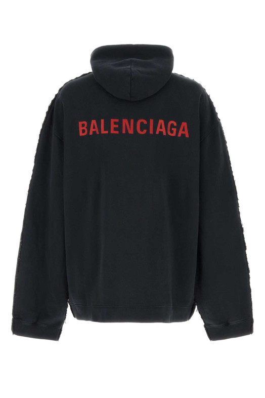 Двухцветная джинсовая и трикотажная куртка BALENCIAGA (850703TTW67)