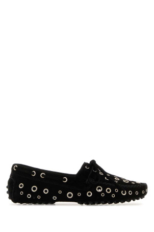 Black suede Car loafers Black GIMAGUAS (CARSHOESEYELETS) Black suede Car loafers Black GIMAGUAS (CARSHOESEYELETS)