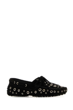 Black suede Car loafers Black GIMAGUAS (CARSHOESEYELETS) Black suede Car loafers Black GIMAGUAS (CARSHOESEYELETS)