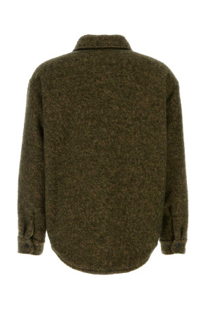 Куртка из шерстяной смеси цвета армейского зеленого Melange EMPORIO ARMANI (EM004253AF16324) Куртка из шерстяной смеси цвета армейского зеленого Melange EMPORIO ARMANI (EM004253AF16324)