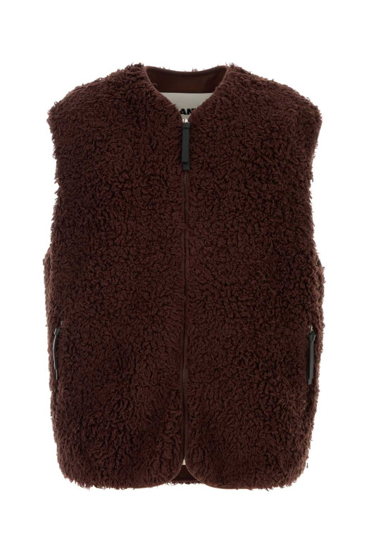 Chocolate teddy vest JIL SANDER (J47FB0116J20088) Chocolate teddy vest JIL SANDER (J47FB0116J20088)